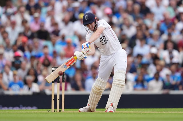 Harry Brook bats for England
