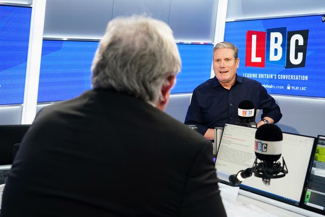 Sir Keir Starmer phone-in on LBC