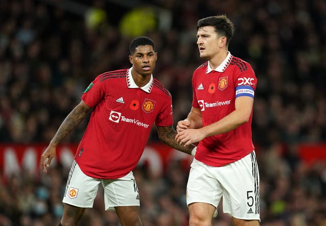 Maguire said he tries to give Rashford as much 