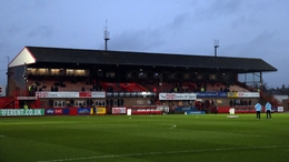 A general view of the stands ahead of the Sky Bet League One match at the Completely-Suzuki Stadium, Cheltenham. Picture date: Wednesday March 29, 2023.