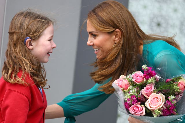 The Duke and Duchess of Cambridge meet the Aga Khan