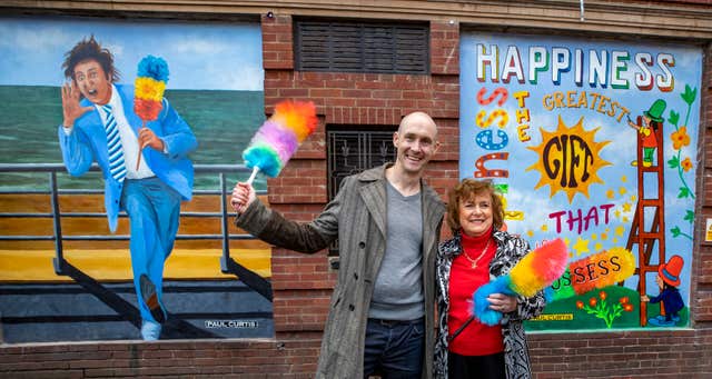 Ken Dodd mural unveiling