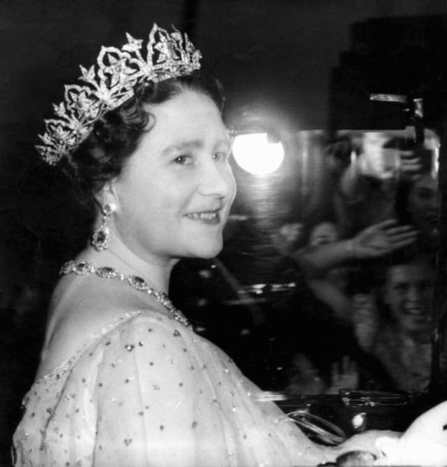 Queen Elizabeth (later the Queen Mother) in the tiara in 1951 