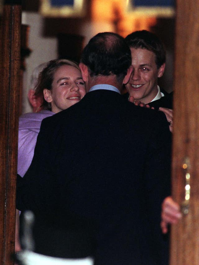 Prince farewells Camilla children