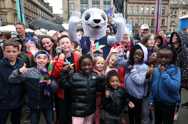 Bonnie the Seal at 2018 European Championships