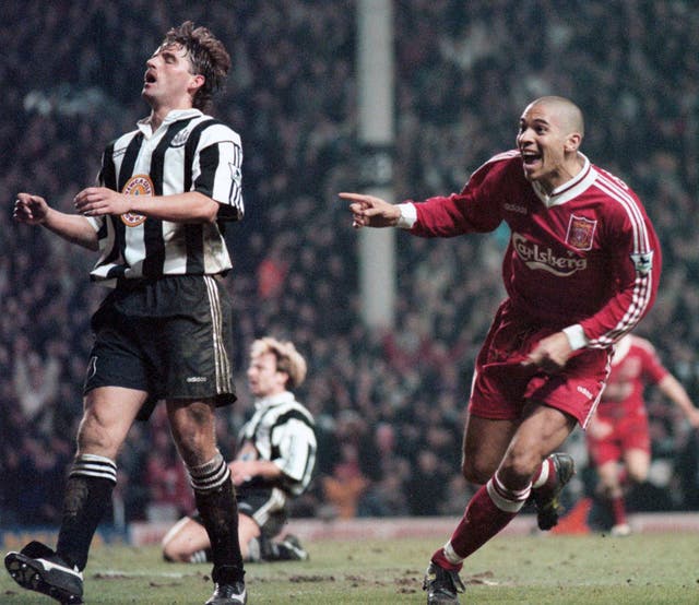 Stan Collymore's finish sealed a 4-3 win over Newcastle (David Kendall/PA Images)