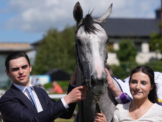 Falling Snow with trainer Donnacha O'Brien