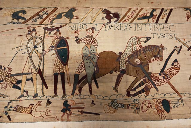 The section of the Bayeux Tapestry