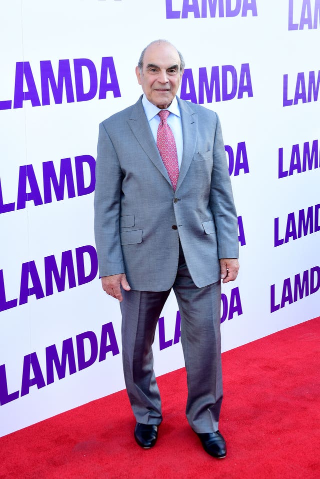 David Suchet on the red carpet