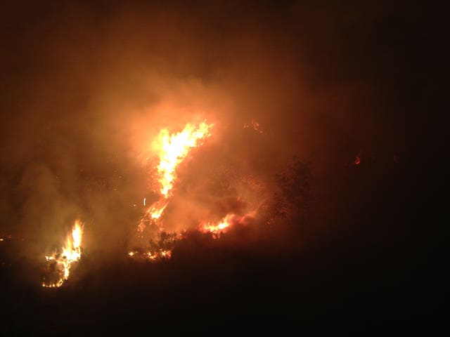 Fire on Saddleworth Moor 