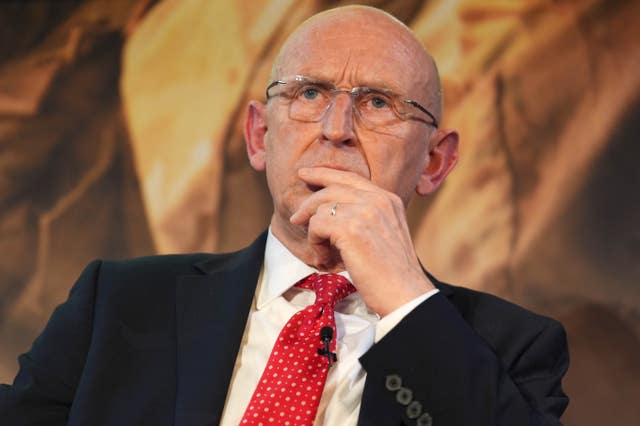 Defence Secretary John Healey speaking at the Royal United Services Institute conference