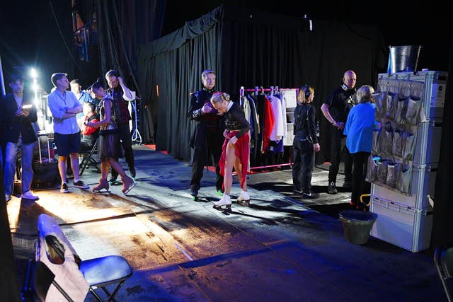 Torvill & Dean farewell tour backstage