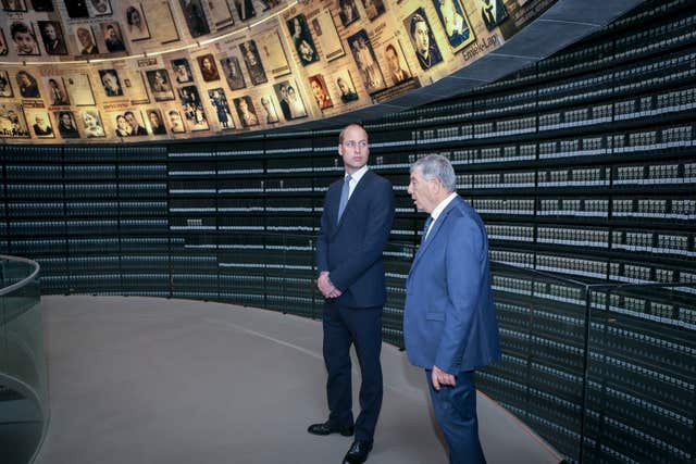 William visits Holocaust memorial