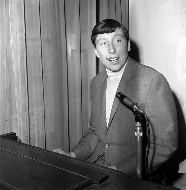 Singer Chris Farlowe topped the charts in 1966