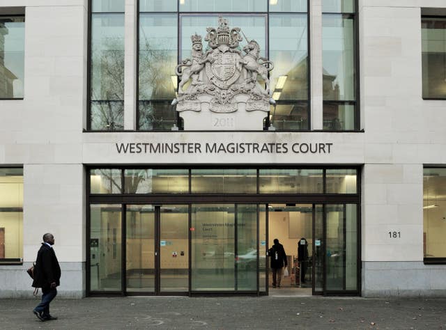 The exterior of Westminster Magistrates' Court.