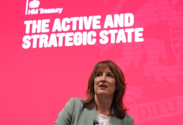 Rachel Reeves delivering the Mais Lecture at the Bayes Business School