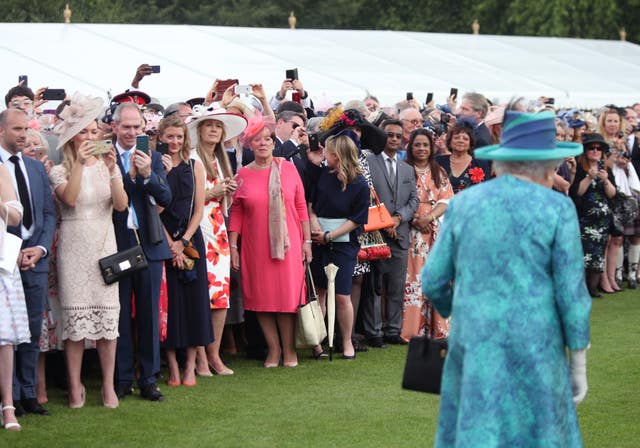 The Queen attending a Buckingham Palace garden party. Yui Mok/PA Wire