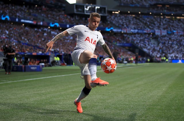 Kieran Trippier's last appearance for Tottenham was in the Champions League final
