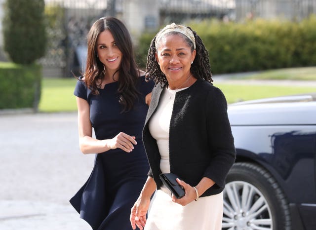 Meghan with her mother Doria Ragland