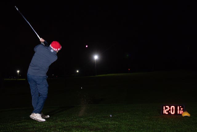 Morley Hayes Golf centre in Ilkeston, Derbyshire was believed to be the first to reopen, with the first tee times at 0001