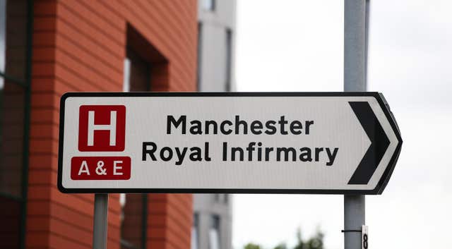 Manchester Royal Infirmary road sign