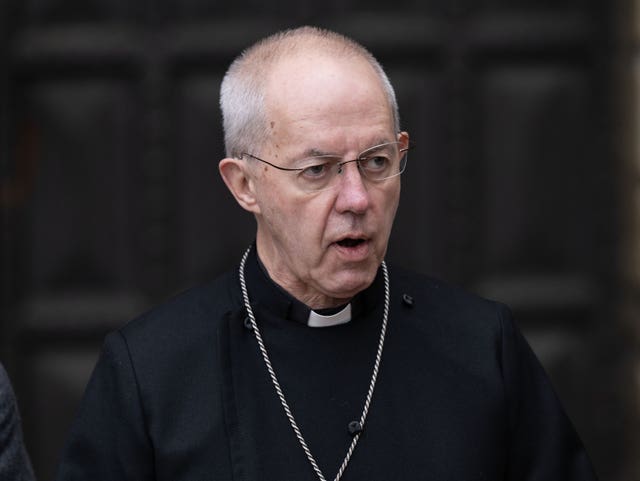 The Archbishop of Canterbury Justin Welby at Lambeth Palace in London