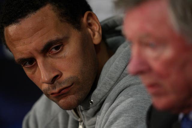 Rio Ferdinand played under Sir Alex Ferguson for most of his Manchester United career