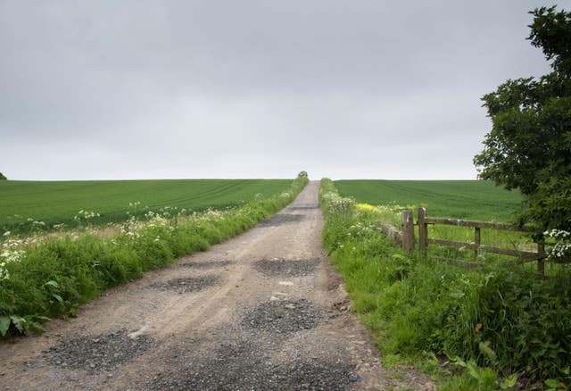 The bridleway where Marian Clode died