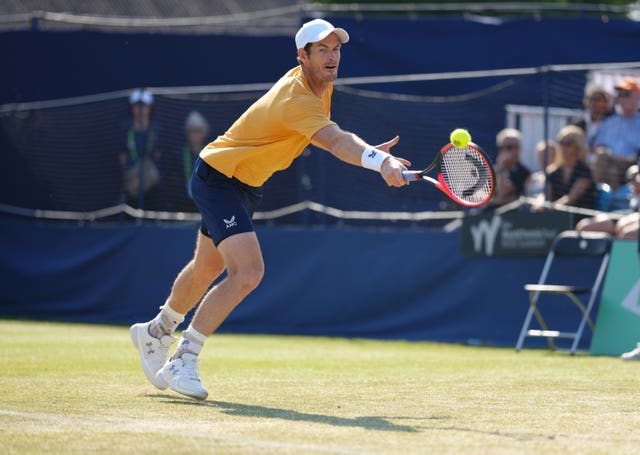Andy Murray on his way to victory over Bu Yunchaokete