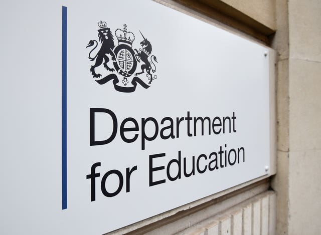 Department of Education sign