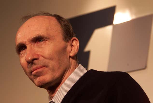 Team owner Frank Williams during a press conference