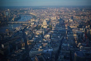An aerial view of London