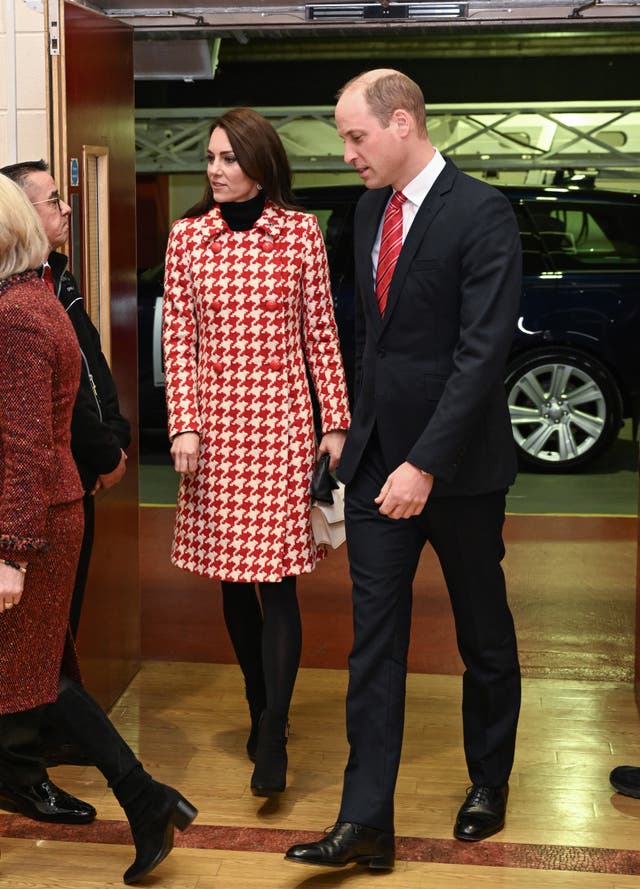 The Prince and Princess of Wales arriving at the Principality Stadium (Matthew Horwood/PA)