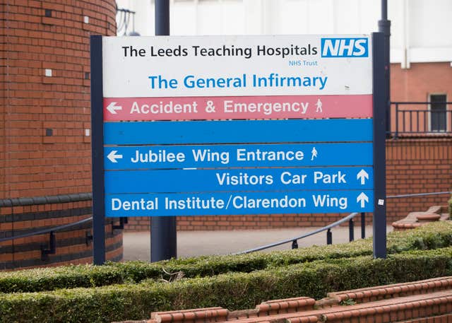 Leeds General Infirmary (Danny Lawson/PA)