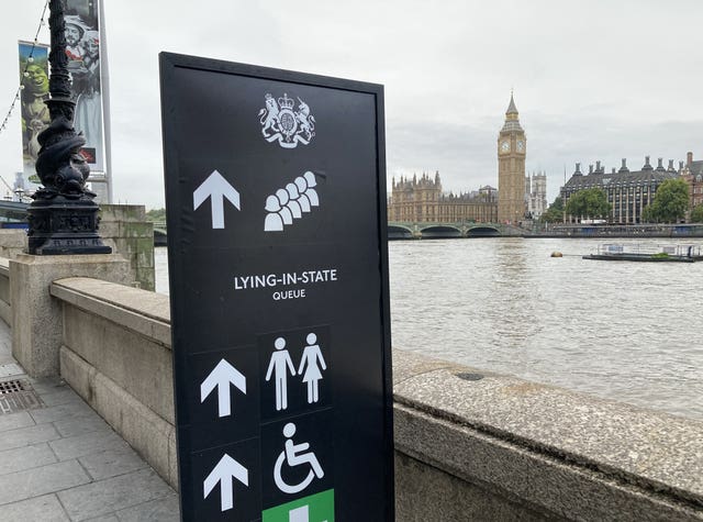 Signage on the South Bank, London,