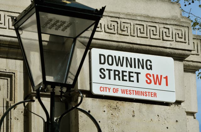 A Downing Street sign