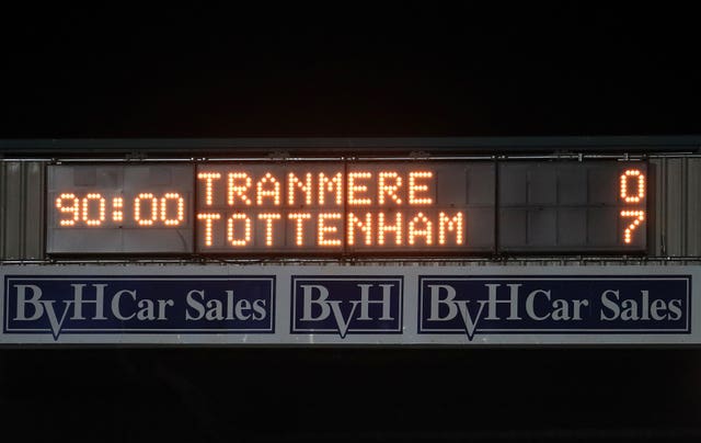Tranmere Rovers v Tottenham Hotspur – Emirates FA Cup – Third Round – Prenton Park