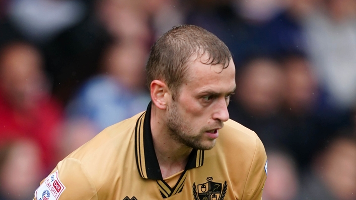 Port Vale’s James Wilson during the Sky Bet League Two play-off semi-final, first leg match at the County Ground, Swindon. Picture date: Sunday May 15, 2022.