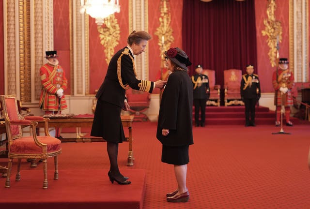 IProfessor Alexandrina Jay, lately Chair, Independent Inquiry into Child Sexual Abuse, is made a Commander of the Order of the British Empire by the Princess Royal at Buckingham Palace.