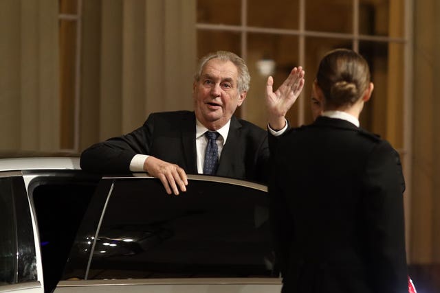 President of the Czech Republic Milos Zeman (Dan Kitwood/PA)