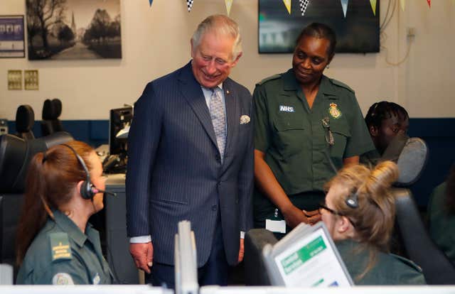 Royal visit to London Ambulance Service