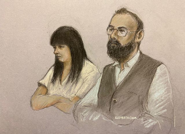 Gemma Barton and Craig Crouch 'knew that one or both of them' killed Jacob Crouch, prosecutors said (Elizabeth Cook/PA)