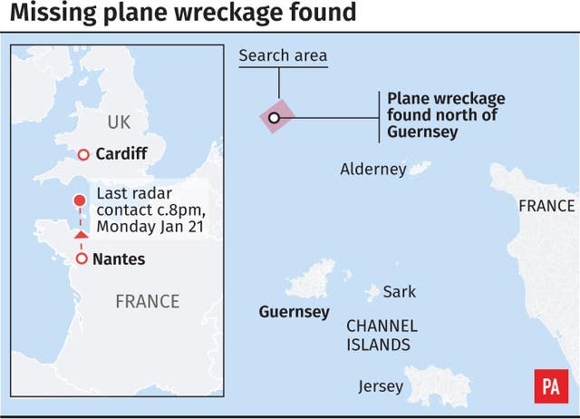 Where the missing plane wreckage was found