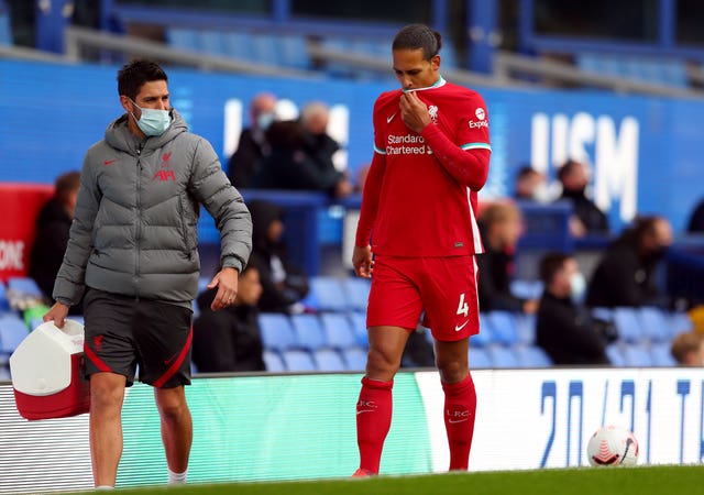 Klopp is not getting his hopes up over Virgil Van Dijk's fitness