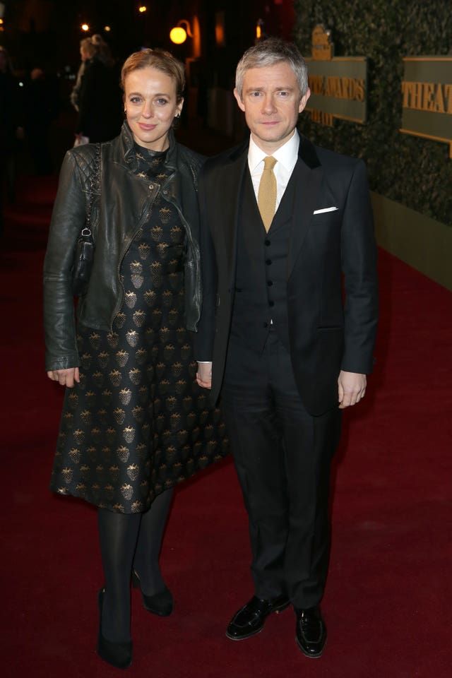 Amanda Abbington and Martin Freeman