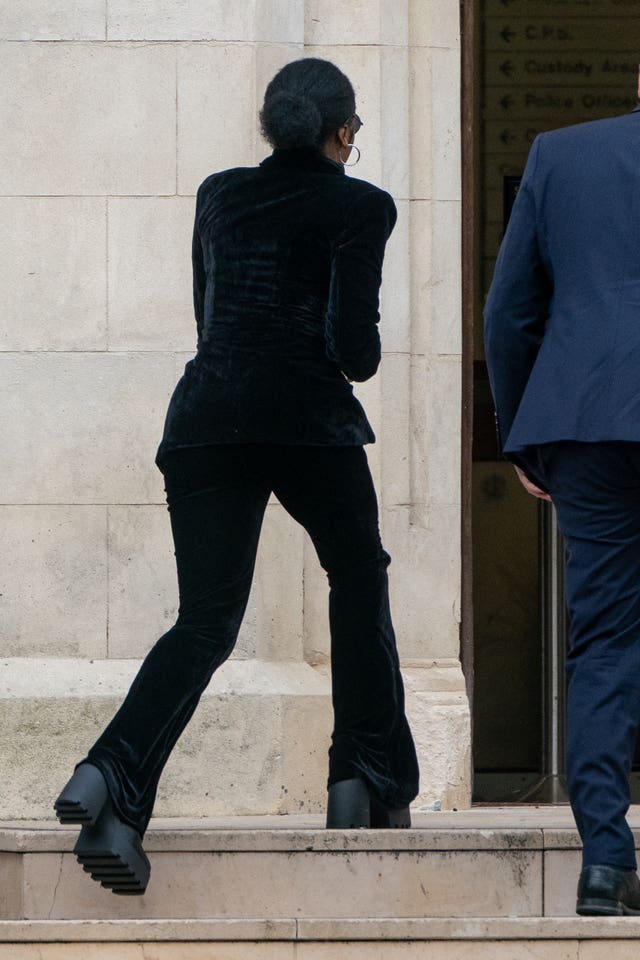 Melesha O’Garro arriving at Snaresbrook Crown Court for an earlier hearing 