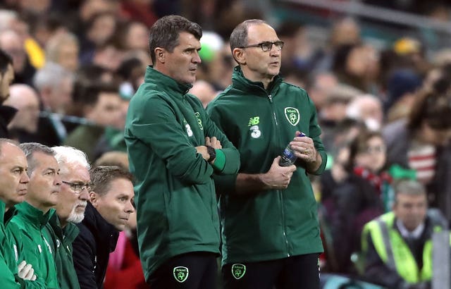 Republic of Ireland assistant manager Roy Keane (left) and manager Martin O’Neill joined forces for a five-year spell with the national team