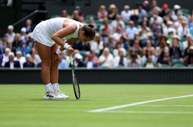 Jodie Burrage struggled against Daria Kasatkina 