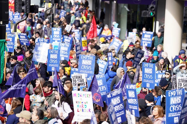 Support the Strikes march