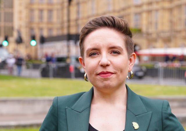 Carla Denyer outside Parliament